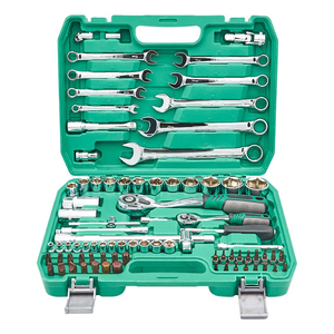 Jeu de pièces multiples Boîte à outils de réparation automobile multifonctions Matériel d'atelier ménager Clé à cliquet à douille - Product Image 1