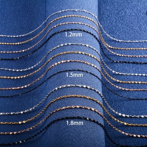 Collier délicat pour femme, chaîne en acier inoxydable scintillante, accessoires de bijoux pour le cou, ras-de-cou pour dames, cadeau DIY - Product Image 3