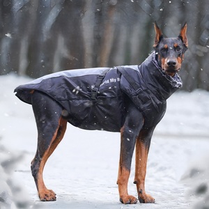 Clima frío Otoño Invierno al aire libre abrigo de perro de cuello alto impermeable cálido reflectante grueso chaqueta para mascotas para perros grandes y <span class=keywords><strong>cachorros</strong></span> - Product Image 4