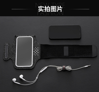 Armband Lari dengan Kantong Kunci & Slot Kartu, Tempat Ponsel untuk iPhone / Galaxy, Latihan di Gym, Jogging