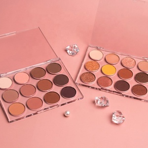 Paleta de sombra de ojos acrílica transparente personalizada, alta calidad, plástico, alta pigmentación, maquillaje de fábrica - Product Image 1