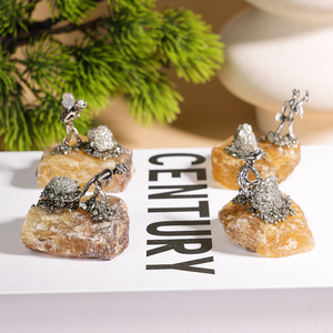 <strong>Wholesale</strong> Natural Yellow Fluorite Cluster Gemstone Stone Crafted Alloy Silver Miner <strong>Raw</strong> <strong>Crystal</strong> Home Healing Decor - Product Image 3