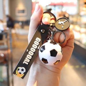 Llavero de acrílico con colgante de fútbol miniatura de simulación de dibujos animados, recuerdo para mochila, adorno para parejas, regalo para niños y adultos, venta al por mayor - Product Image 1