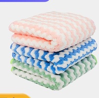 Paño de Limpieza de Microfibra con Rayas Onduladas Coloridas, Paño Suave para Lavar Platos, Paño para Limpiar la Cocina, Artículos de Limpieza para el Hogar