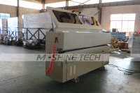 Machine à chantourner M-shine : collage, découpe de chants, finition précise, raclage des chants, polissage pour le traitement des panneaux de bois et des meubles