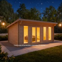 Kits de charpente préfabriquée en bois massif écologique pour villas, maisons en rondins, abris de jardin et de jardinage, et abris à outils, résistants à l'eau