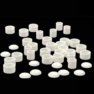 Creuset en céramique d'alumine avec couvercle pour analyse thermique DSC TGA DTA Équipement de laboratoire résistant aux hautes températures - Product Image 1