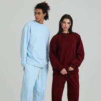 Nouveaux Sweat-shirts Homme Personnalisés Style Oversize en Molleton Bouclette de Haute Qualité, Épaules Tombantes, Unis et Vides