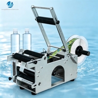 Petite machine d'étiquetage manuelle pour bouteilles rondes en plastique, métal et verre, outil de levage manuel simple