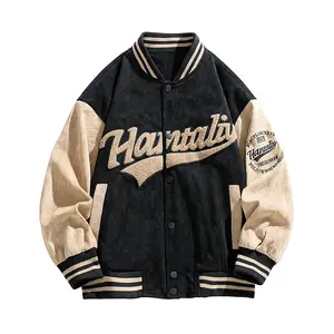 Oem produttori personalizzati College Baseball Bomber giacca invernale Letterman giacche Varsity per gli uomini