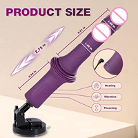 Leistungsstarker Silikon-Stoßvibrator mit Realistischen Dildos, Heizfunktion, G-Punkt- und Klitoris-Stimulation, Anales Sexspielzeug für Frauen, Männer und Paare