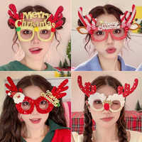Décorations de Noël Cadres de lunettes pour accessoires de photographie Cadeaux de vacances