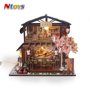 <span class=keywords><strong>Casa</strong></span> pequeña japonesa <span class=keywords><strong>De</strong></span> cerezo para niños, modelo <span class=keywords><strong>De</strong></span> <span class=keywords><strong>casa</strong></span> <span class=keywords><strong>De</strong></span> madera, juguetes hechos a mano con Modelos <span class=keywords><strong>De</strong></span> luz - Product Image 3