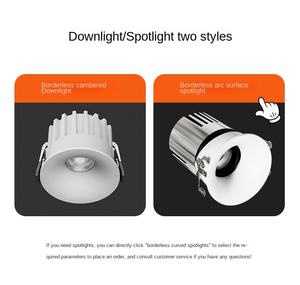 Embedded Anti-glare Aluminum LED Adjustable <b>Spotlight</b> Downlight IP65 Dimming Modern Home Office Lighting CRI92 High Brightness - Product Image 3
