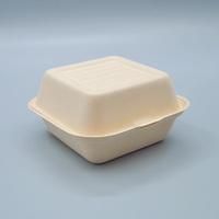 Boîte jetable écologique en bagasse de canne à sucre Linyexing, personnalisable avec logo, compatible micro-ondes, 6 pouces, compartiment unique, avec couvercle, 30 oz, recyclable