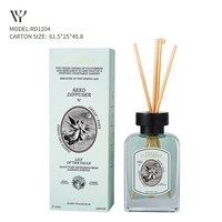 Diffuseur de parfum d'ambiance de luxe en verre mini de 120 ml, marque RTS WY, parfum aromathérapie concombre, élimine les odeurs, pour la maison