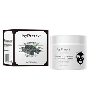 OEM/ODM Private label Natural Organic Brightening Anti Acne Cleansing Skin Care Peel Off Bamboo charcoal mask clay
