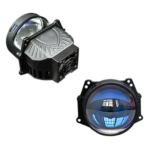 Phares de voiture FANKAl remanufacturés 100W M8 transfrontaliers, lentille LED Bi-Xénon 3 pouces, double lampe (phares de croisement/route), 10000LM 7500K - Product Image 3