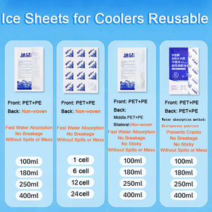 عبوة جل تبريد قابلة لإعادة الاستخدام، عبوة جل جافة لتجميد الطعام، صفائح جل جافة لشحن الأطعمة القابلة للتعفن - Product Image 6