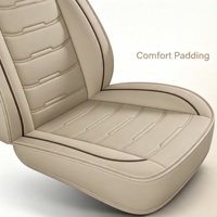Housse de siège de voiture complète en cuir PU de luxe OEM ODM, respirante et moderne, toutes saisons, pour berline, SUV, camionnette, avec couleur optionnelle