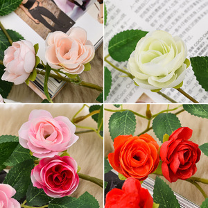 Guirlande de roses artificielles en soie plastique, 180 cm, légère, pour décoration intérieure - Product Image 5