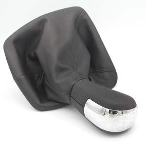 Poignée de levier de vitesse manuelle Skoda en cuir noir ergonomique pour modèles Skoda - Product Image 3