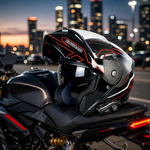 Casco de Motocicleta Modular con <span class=keywords><strong>Bluetooth</strong></span> A818, Visera Doble Abatible, Auriculares K50, Certificado 3C, para Hombres y Mujeres - Product Image 2