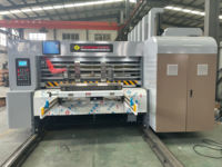 Machine d'impression et de découpe de cartons entièrement automatique 4 couleurs Flexo pour boîtes en carton ondulé