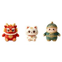 Jouets en peluche personnalisés sur le thème de l'IP culturelle et créative, cadeaux et souvenirs d'endroits touristiques porte-bonheur, figurines mignonnes personnalisées, petits pendentifs, poupées