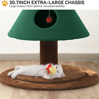 Arbre à chat de luxe vert en peluche sur mesure par le fabricant, grand arbre à chat de Noël, vente en gros, arbre à chat haut et robuste, tour à chat, best-seller, grattoir