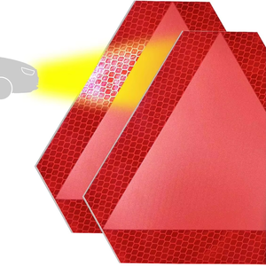 الجذع المصد الخلفي عالية الرؤية ليلة الجسم عاكس الشريط مثلث الشارات العاكسة للدراجات النارية - Product Image 1