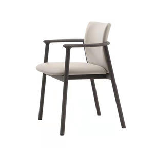 Chaise de salle à manger en bois massif de frêne nordique, design moderne, mobilier de maison, fauteuil rembourré avec dossier, chaise de bureau de style japonais - Product Image 1