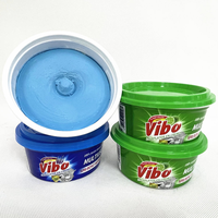 Emballage en espagnol pour la pâte à vaisselle solide pour le nettoyage de la cuisine, parfum lavande et citron vert, détergent à vaisselle écologique