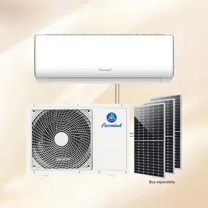 Puremind güneş enerjisi klima sistemi 12000Btu 18000Btu 24000Btu AC/DC hibrid invertör Mini bölünmüş AC ünitesi toptan fiyat