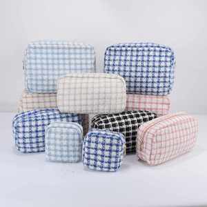 Custom DIY Letter Large Eco-Friendly Cosmetic Bag Women Elegant Fashion Travel Zipper Makeup Pouches Organizer Reusable <b>Storage</b> - Product Image 1