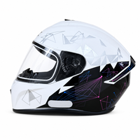 Nouveau casque intégral pour adulte certifié DOT, coque en ABS durable, double visière, déverrouillage rapide, toutes saisons, compatible avec les véhicules ABS
