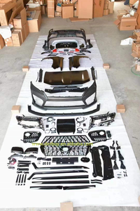 2010-2017 Prado Tuning Parts Modellista Facelift Bodykit con labio delantero labio trasero falda lateral para Fj150 Actualización de parachoques de coche - Product Image 3