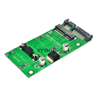 Tarjeta adaptadora convertidora MSATA a SATA3.0 SSD MiniSATA para aplicaciones de escritorio-Usada