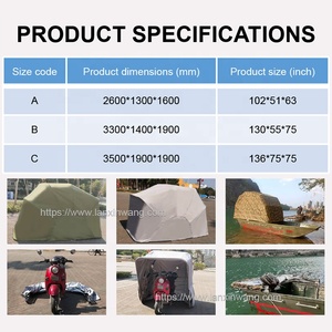 Abri Pliable de Moto Tout Temps, Garage Portable, Tente Housse Canopy pour Motocyclette - Product Image 5