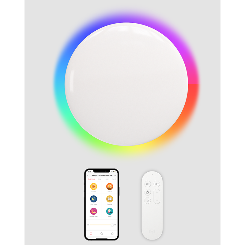 YEELIGHT Mijia Smart Ceiling Led Light Arwen 550C Dimmable, Support Voice  Control, Works with Alexa for Livingroom