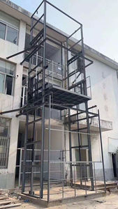 Plateforme élévatrice hydraulique industrielle robuste à double rail de guidage <span class=keywords><strong>pour</strong></span> <span class=keywords><strong>extérieur</strong></span>, <span class=keywords><strong>pour</strong></span> marchandises et personnes - Product Image 4
