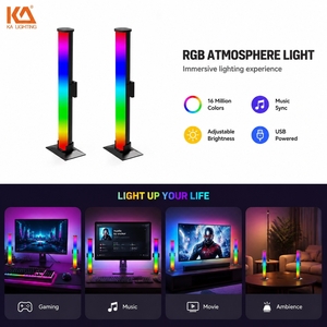 Barra Luminosa LED Intelligente <span class=keywords><strong>KA</strong></span> con Controllo App e Vocale, Effetto Arcobaleno RGB, Lampada da Scrivania per Gaming, TV e Decorazione Stanza PC - Product Image 1