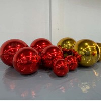 Ballon miroir gonflable en PVC réfléchissant à double couche, ballon miroir géant argenté pour la décoration d'événements