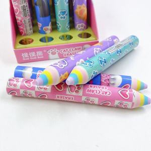 Borrador con Forma de Lápiz Colorido a Precio de Fábrica, Borrador de Goma Creativo 3D, Artículo de Papelería Novedoso <span class=keywords><strong>para</strong></span> Estudiantes, Dibujo en el Aula - Product Image 6