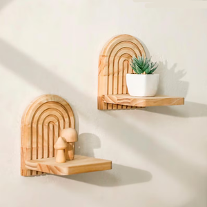 Estantes Flotantes de Pared Rectangulares de Madera Modernos, Soporte para Plantas Colgante, Diseño Plegable Multifuncional para Cocina, Sala de Estar, Dormitorio - Product Image 2