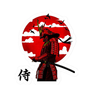 Calcomanía de Estilo Japonés de 15 cm con Diseño de Guerrero, Resistente al Sol y al Agua, Calcomanías <span class=keywords><strong>JDM</strong></span> con Diseño de Calavera Samurai - Product Image 2