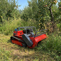 Tondeuse autoportée à essence 800 mm à commande à distance pour débroussaillage de pentes raides – Prix usine