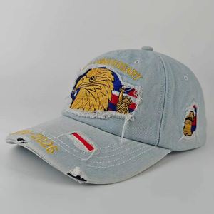 Nueva Gorra de Béisbol Vintage con Efecto Desgastado y Bordado del 250 Aniversario, Visera Rasgada, 100% Algodón, 6 Paneles - Product Image 4