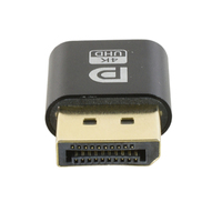 Adaptateur factice DisplayPort HDMI DVI Vga DP ou MiniDP prise d'affichage virtuel 4K émulateur fantôme sans tête EDID 3840*2160 Teamviewer
