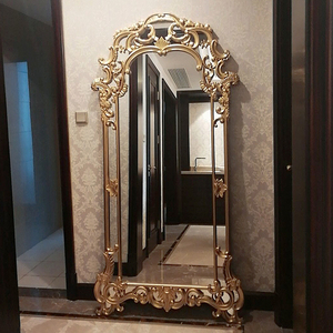 Classical European Decorative Wall <strong>Mirror</strong> Golden <strong>Craft</strong> Home Decor Baroque <strong>Mirror</strong> - Product Image 4